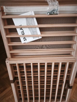 Cuna IKEA SNIGLAR 60x120 + Colchón Viscoelástico