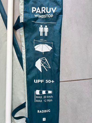 Sombrilla Playa Decathlon Paruv 160cm