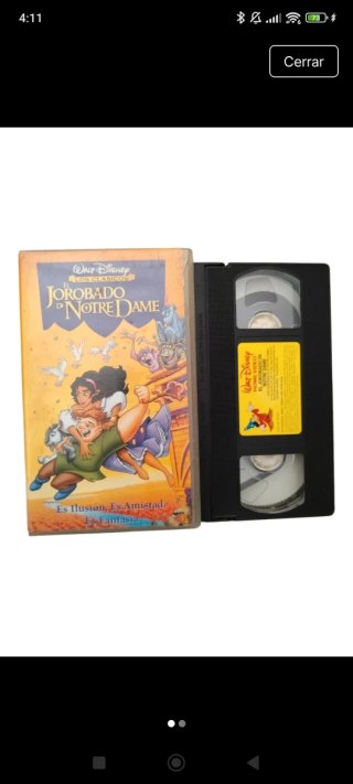 El Jorobado de Notre Dame VHS Disney Clásicos