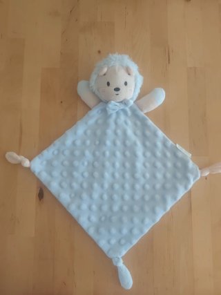 Mantita de apego bebé Erizó azul