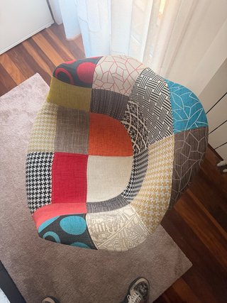 Butaca Eames Patchwork Multicolor
