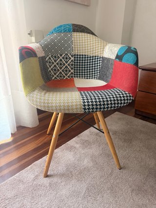 Butaca Eames Patchwork Multicolor