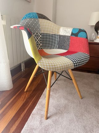 Butaca Eames Patchwork Multicolor
