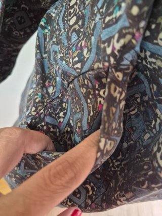 Abito Viola Parrocchetti donna taglia 48 seta