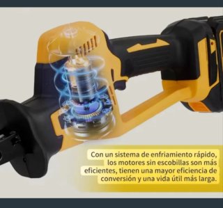 Sierra Sable Eléctrica Recargable (2 Baterías)