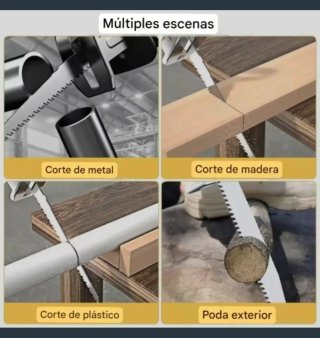 Sierra Sable Eléctrica Recargable (2 Baterías)