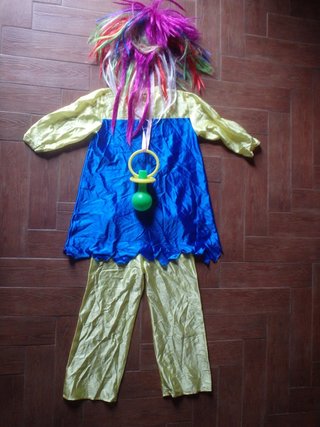 Disfraz payaso multicolor 8 años