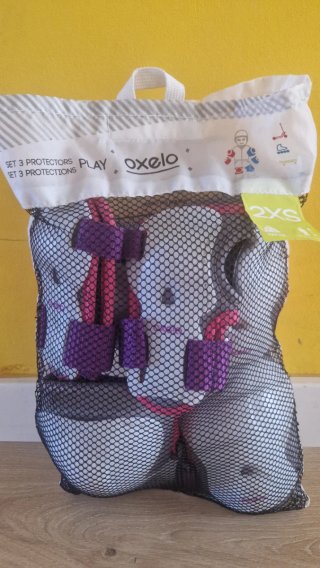 Set Protectores Rodilleras Muñequeras Coderas niña