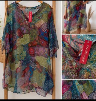 Kaftán YiTiang Talla Única Multicolor