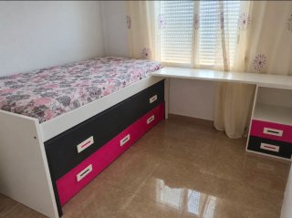 Cama nido con 2 colchones y almohada