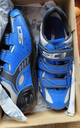 Sapatilhas Ciclismo Sidi Azul Tamanho 40