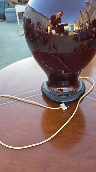 Lámpara Grande Cerámica Marrón