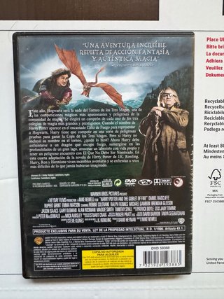 DVD Harry Potter y el Cáliz de Fuego