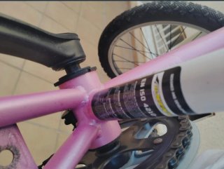 Bicicleta infantil rosa sin marchas