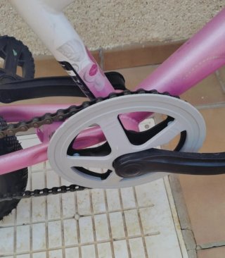 Bicicleta infantil rosa sin marchas