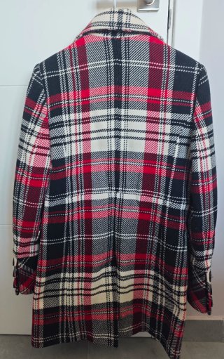 Abrigo cuadros EASY WEAR talla 40