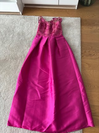 Vestido fiesta largo rosa