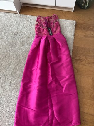 Vestido fiesta largo rosa