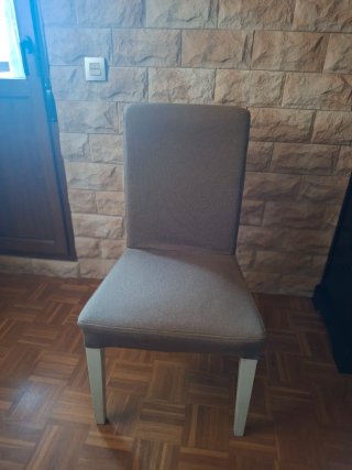 Sillas de comedor tela y madera