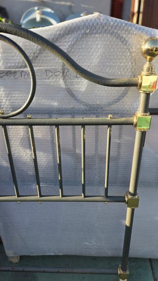 2 cabeceros hierro macizo y metal