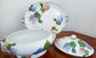Sopera con Bandeja y plato de Porcelana Fina VP