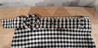 Falda pantalón Zara cuadros blanco y negro