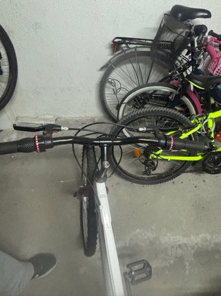 Bicicleta MTB 24 blanca y rosa