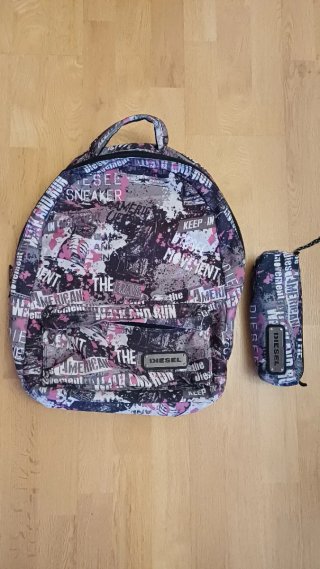 Mochila Diesel Estampada Graffiti