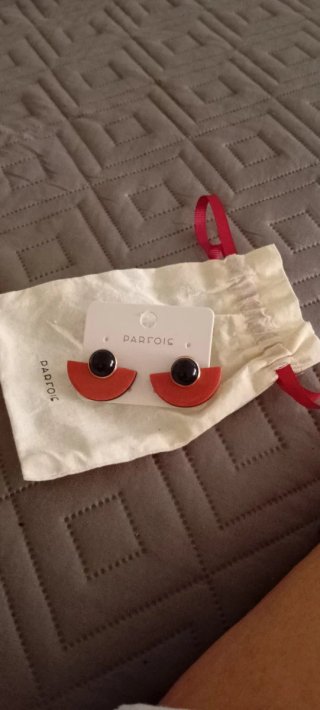 Pendientes Parfois rojo y Negro