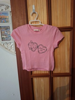 Camiseta rosa Pull&Bear XS