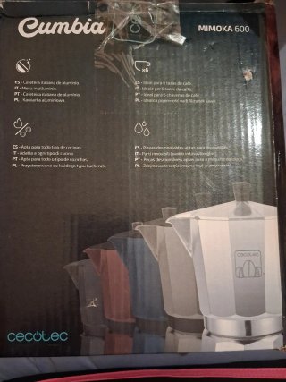 Cafetera Italiana Cecotec Plata