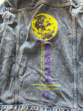Cazadora vaquera hombre capucha Talla M