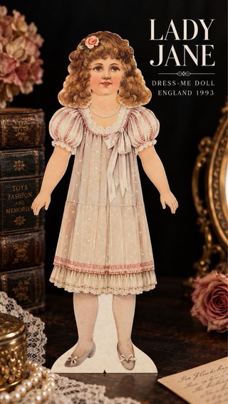 Lady Jane Dress-Me Doll 1993 Vintage