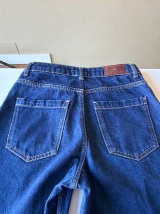 Zara Jeans Tiro Alto Wide Leg, talla 34