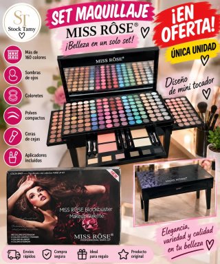 Maletín Tocador Maquillaje Miss Rose