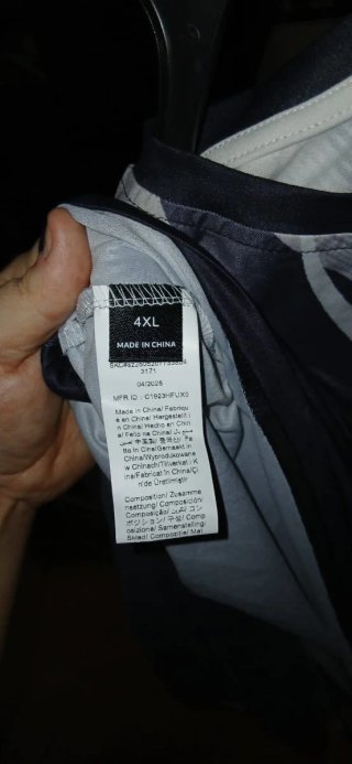 Camiseta Manga Corta Talla 4XL
