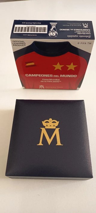 Moneda Plata España Campeones del Mundo
