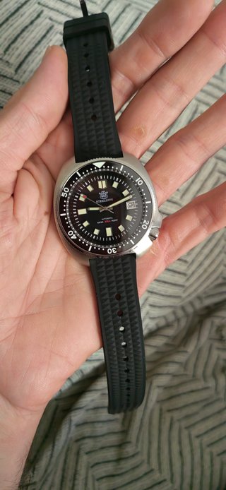 Steeldive Reloj Automático Negro/Plateado