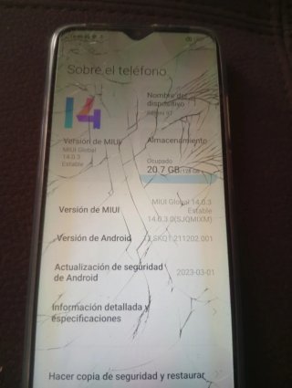 Xiaomi Redmi 9T Azul - Pantalla Rota Funciona bien