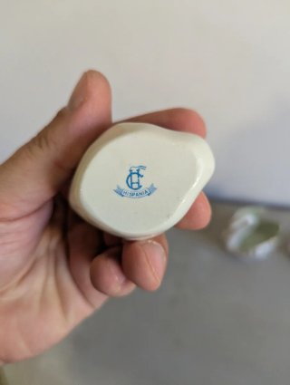 Conjunto 3 Cisnes Hispania Manises Cerámica