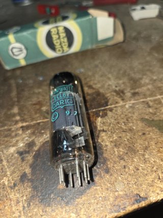 Válvula miniwatt ECL82 radio antigua de valvulas