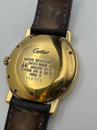 Cartier Must 1800 Reloj Oro Set Completo