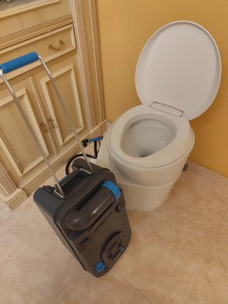 WC Químico Autocaravana o Camper Blanco