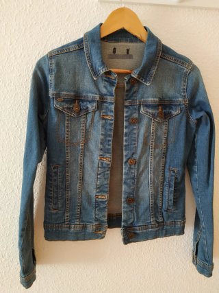 Cazadora vaquera bolsillos Talla S