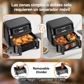 Freidora de aire doble