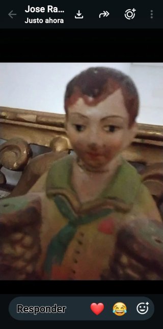 Pareja figuras barro para plantas