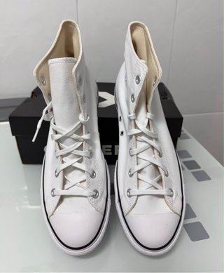 Converse plataforma blancas 43