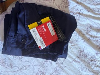 Pantalón de trabajo largo azul y amarillo
