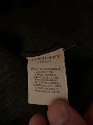 Maglione Burberry Vintage Uomo Verde