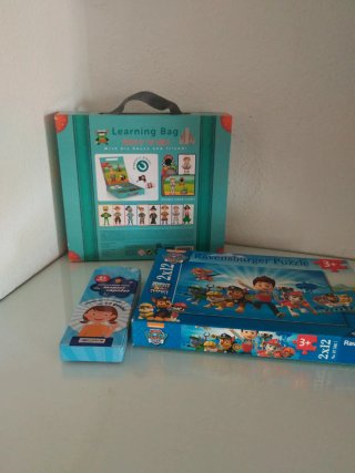 Lote 3 juegos infantiles Paw Patrol y más